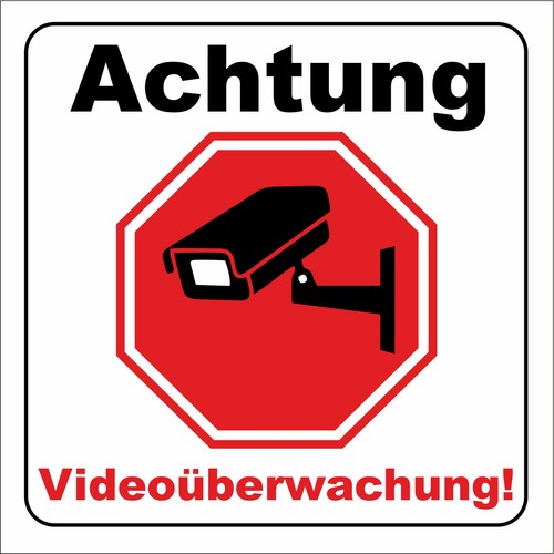 Achtung videoüberwachung - achtung,