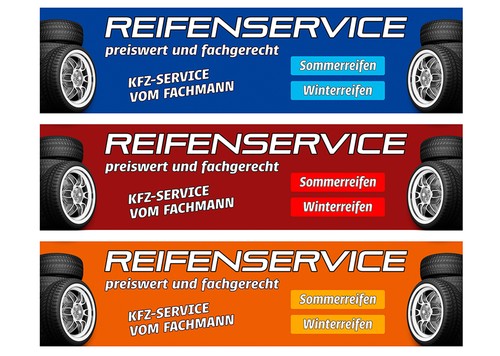 Banner oder aufkleber - banner,