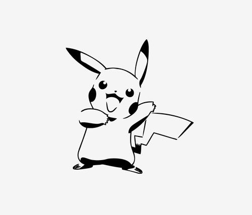 Pokemon pikachu aufkleber auto - pikachu,