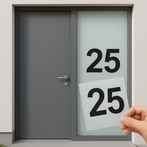 Aufkleber hausnummer zahl für - aufkleber,