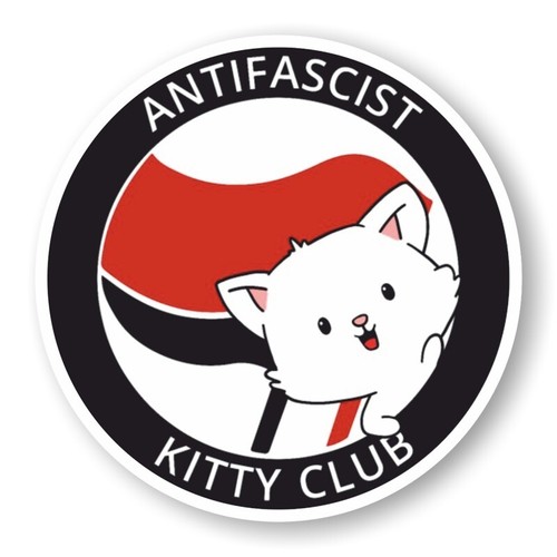 Antifascist kitty club pvc - kitty,