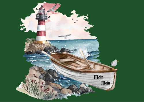 Leuchtturm boot maritim - leuchtturm/boot,