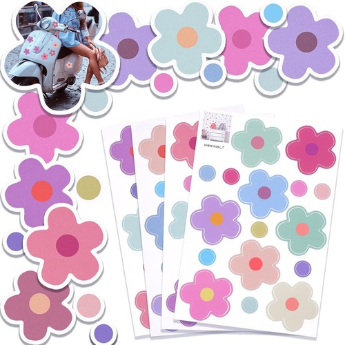 Blumen aufkleber set pvc - aufkleber, 4