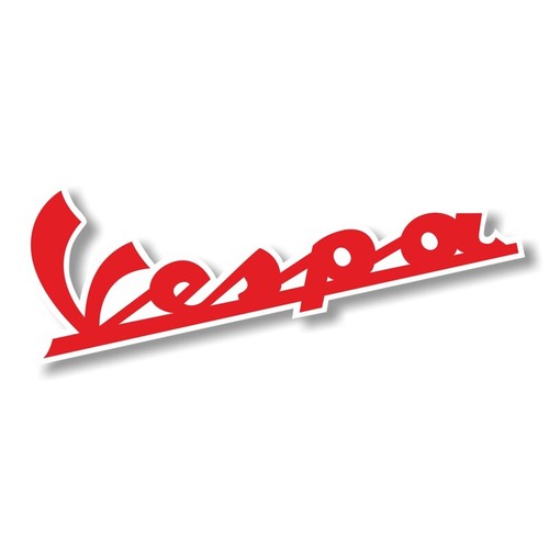 Vespa schrift rot - vespa, pvc