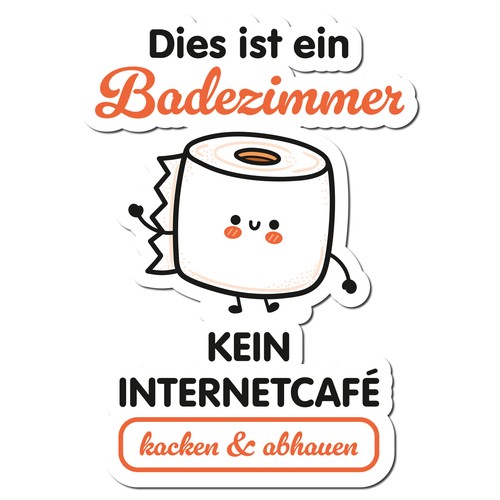 Deko aufkleber toilettendeckel - aufkleber,