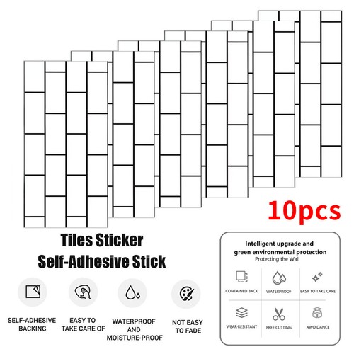 10x selbstklebende wandpaneele - 10x,