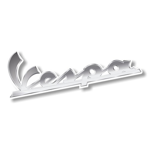 Vespa schrift silber pvc - schrift,