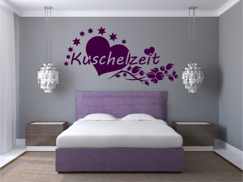 Wandtattoo kuschelzeit blume - kuschelzeit,