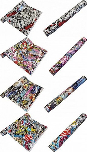 Stickerbomb folie - stickerbomb,