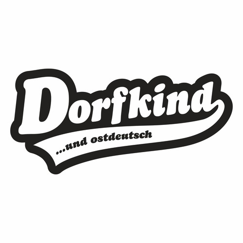 Aufkleber wetterfest dorfkind - wetterfest,
