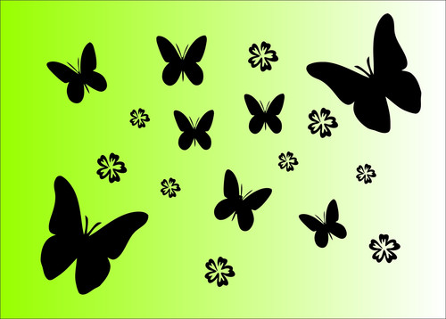 Schmetterlinge und blumen - schmetterlinge,