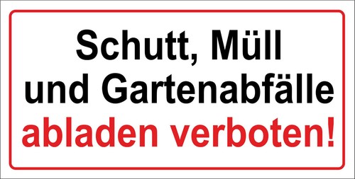 Schutt müll und - müll,