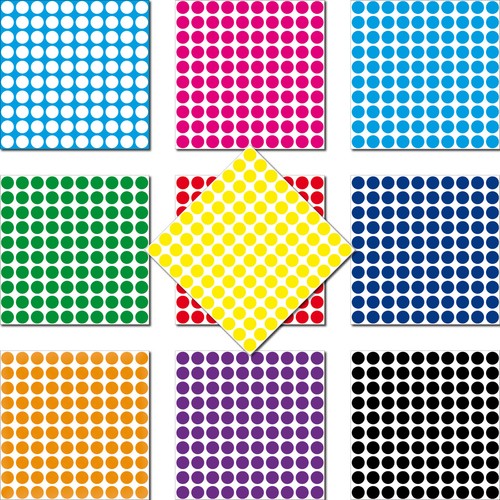 1000 klebepunkte 3mm - 1000,