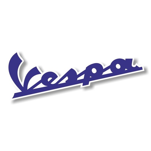 Vespa schrift blau - vespa,