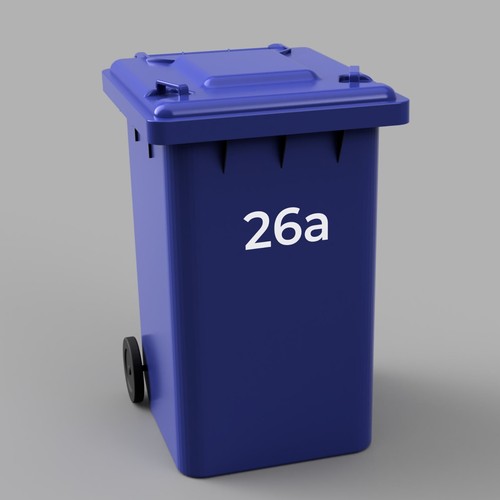 Hausnummer mülltonne zahlen - hausnummer,
