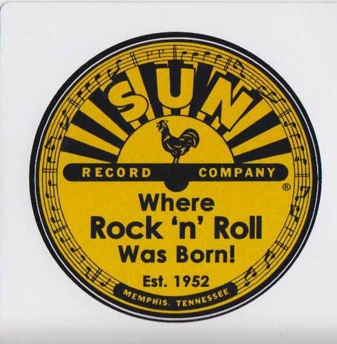 Sun records pvc aufkleber - records,