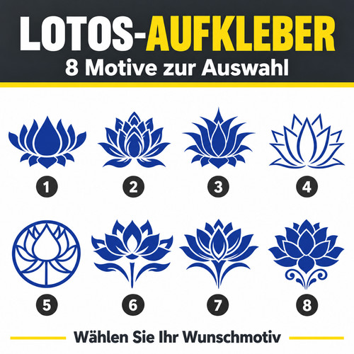 Lotos aufkleber motive - lotos-aufkleber,