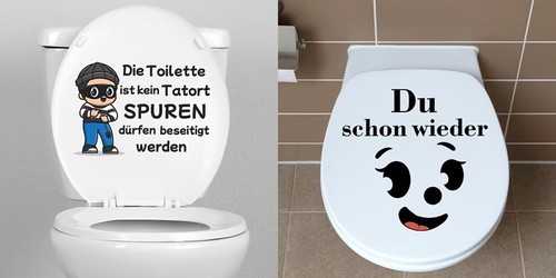 Deckel aufkleber - wc-deckel,
