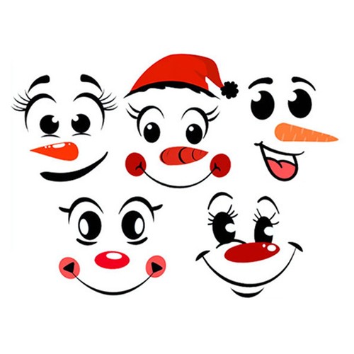 Aufkleber mit schneemann - aufkleber,
