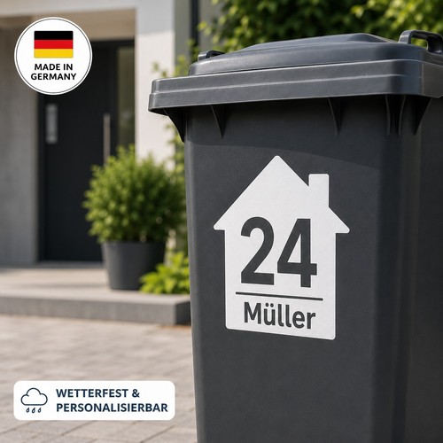Mülltonnen aufkleber - mülltonnen,
