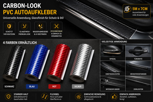 Carbon look pvc autoaufkleber - pvc,