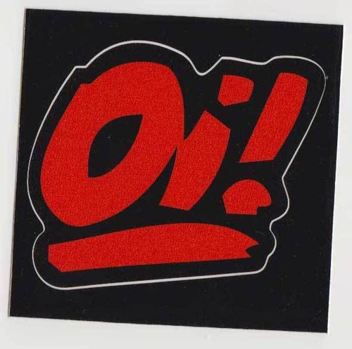 Red pvc aufkleber - oi,