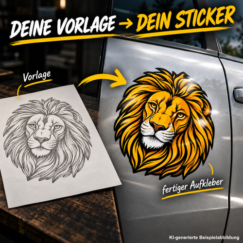 Wunschaufkleber eigenes - cm,