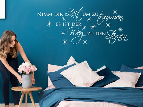 Wandtattoo nimm dir zeit - nimm, zu