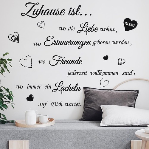 Wandaufkleber zuhause ist - wandaufkleber,