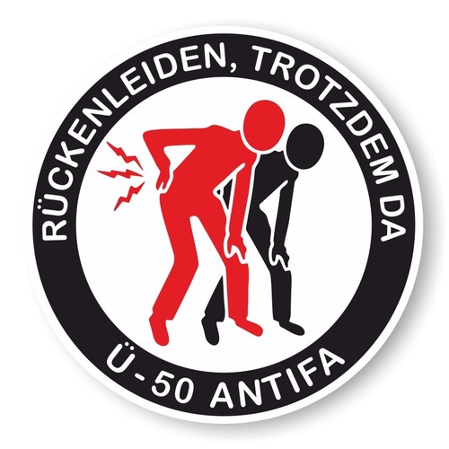 Antifa pvc aufkleber - 50,