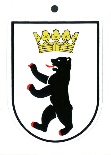 Pvc aufkleber berlin bär - pvc,